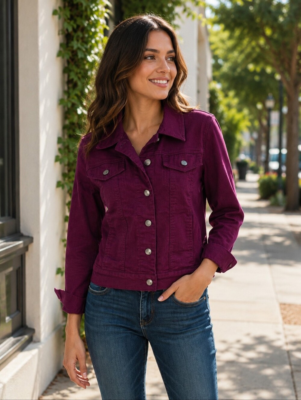 Appleseed's Purple Jean Jacket